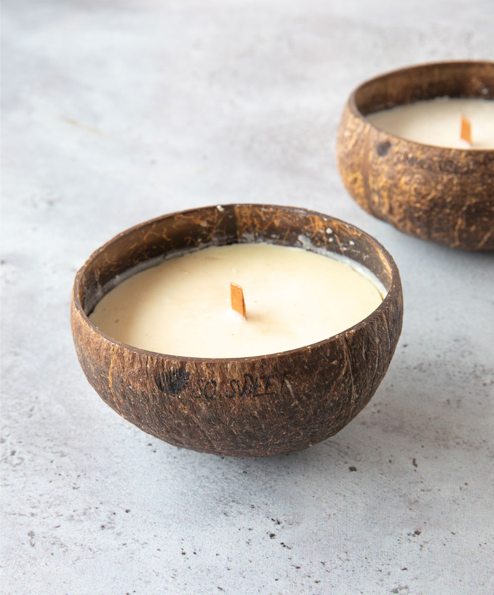 bougie noix de coco